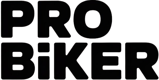 Pro Biker White Logo