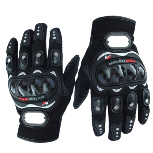 Striker Leather Bike / Motorcycle Cycling Riding Gloves (Black, XXl)