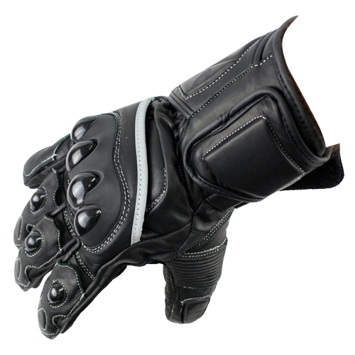 Apex Motoway Full Racing Motorcycle Gloves (Red, Large)