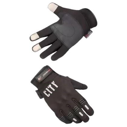 Striker Leather Bike / Motorcycle Cycling Riding Gloves (Black, XXl)